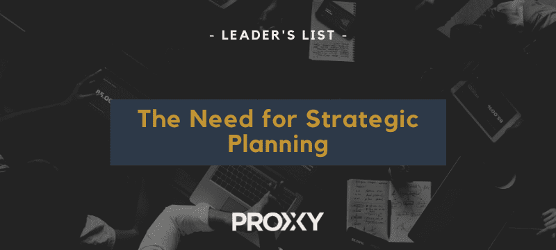 Top Reasons For A Strategic Plan